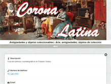 Tablet Screenshot of coronalatina.com